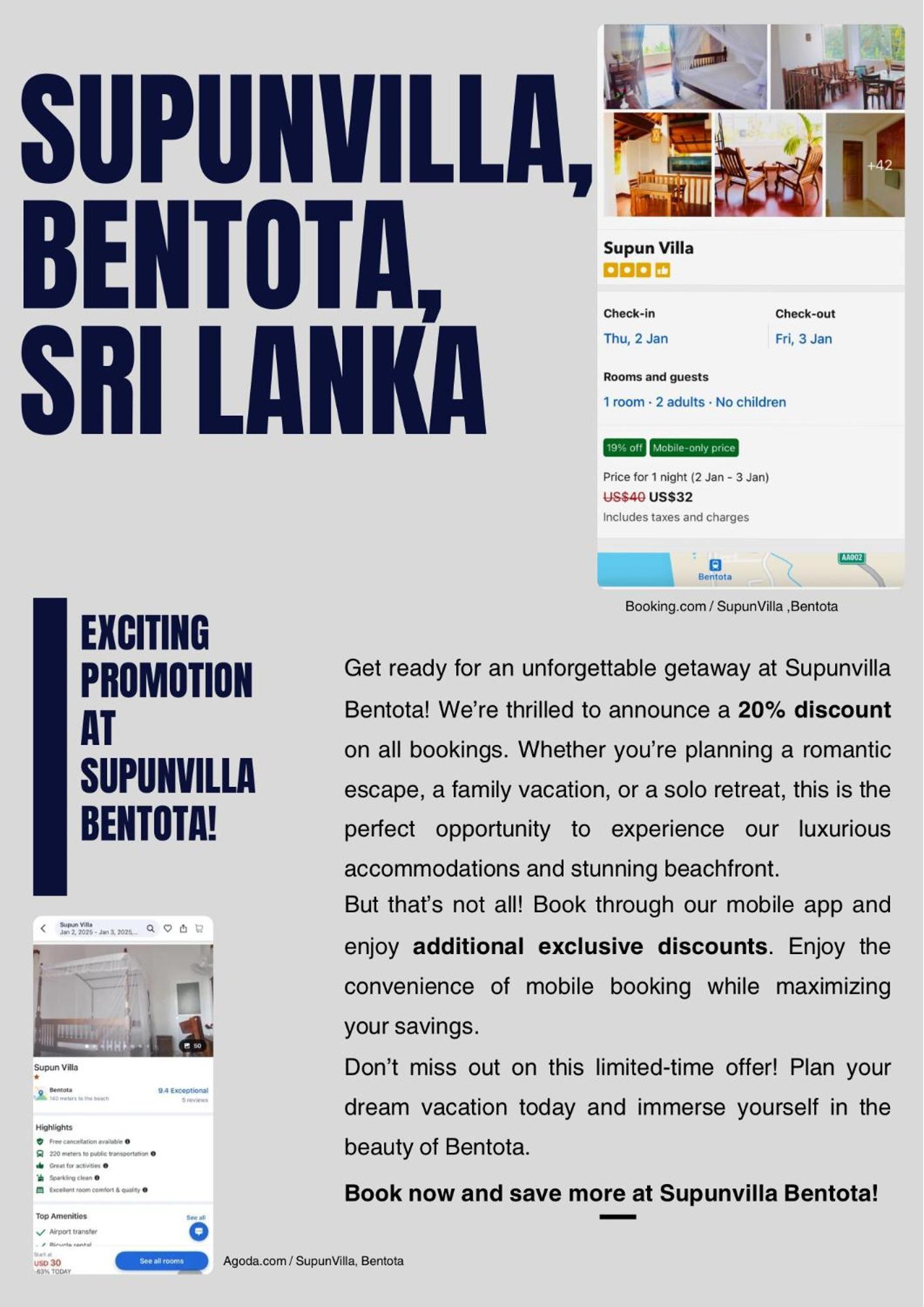 Supun Villa Bentota Exteriör bild